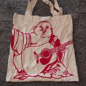 True Religion Red Graphic Tote